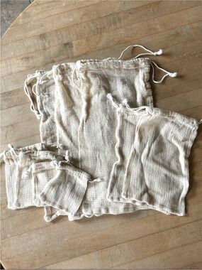Zero Waste Cotton Mesh Bags